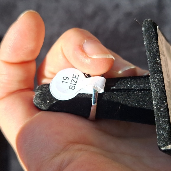 Blue Sodalite Stone Ring Women's Size 9 - Picture 5 of 7